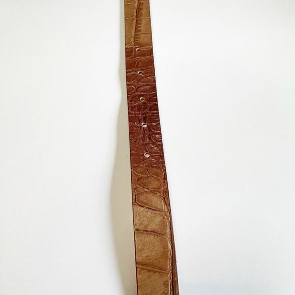 Vintage Garuglieri Light Brown Belt Genuine Leather Italian Size M - Picture 10 of 16